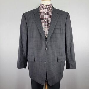 Avant Synergy Coppley Men's Sport Coat Blazer Two Button Charcoal Windowpane 45R